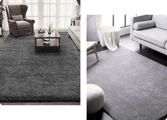 2 Different gray carpet Image section
