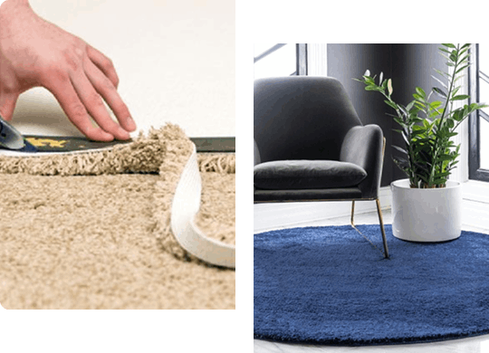 Round Carpet Installation