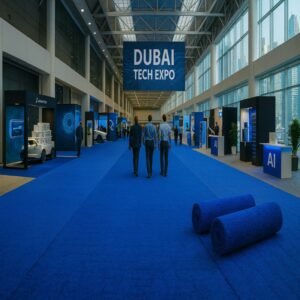 Blue Exhibition Carpet